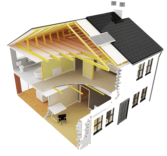 building insulation house thermal insulation dana insulation inc attic house png clip art 1 - Hatékony fűtési rendszer példa