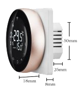 digitalis termosztat TGR 87 B attetszo - Otthonvezérlés